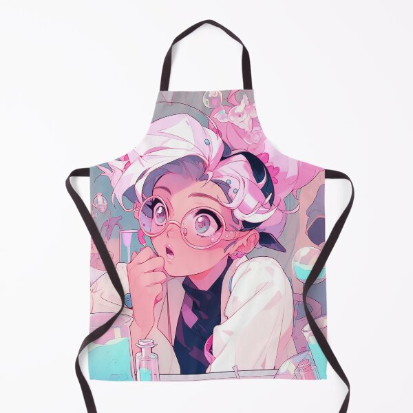 Item preview, Pastel Scientist Lab Coat Anime Girl designed and sold by bubblegoth.