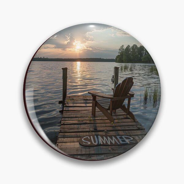 Item preview, Tranquil Lakeside Summer Chair  designed and sold by Ace Apparel  Attire.