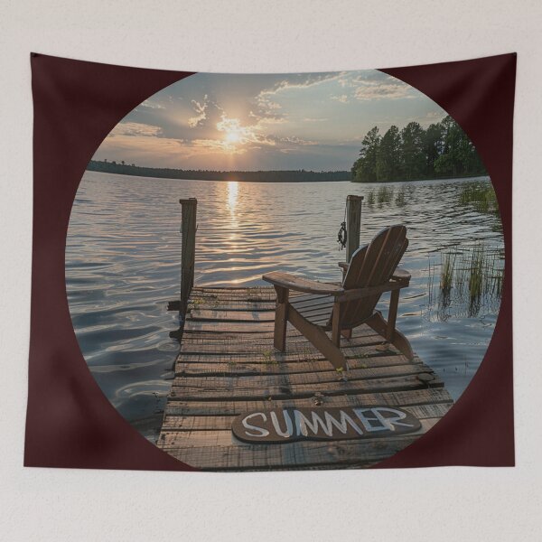 Item preview, Tranquil Lakeside Summer Chair  designed and sold by Ace Apparel  Attire.
