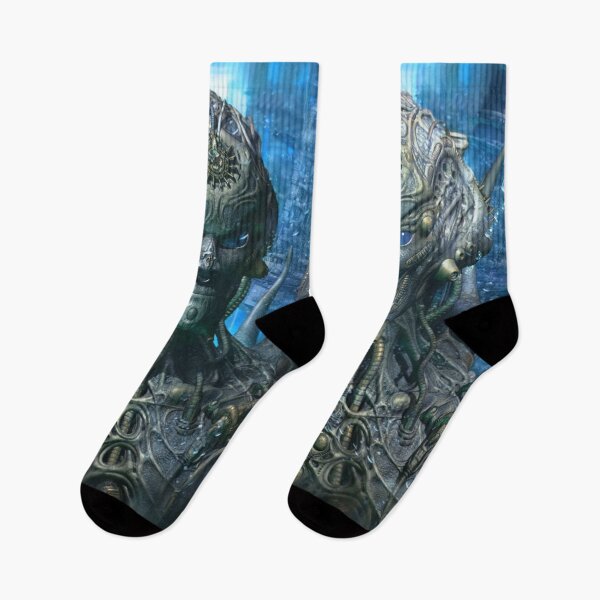 Item preview, Darkmen - Fantasy Biomechanic 3D Illustration - Blue Version designed and sold by KairoDesign.