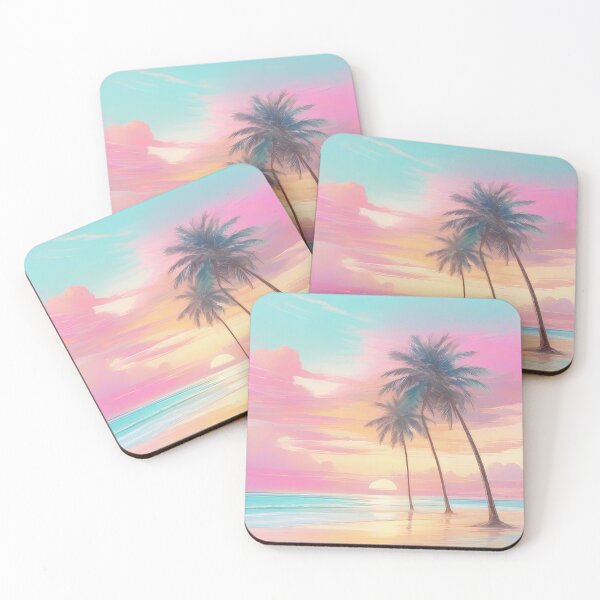 Item preview, Pastel Beach Scene Sticker (1380) designed and sold by WASjourney.