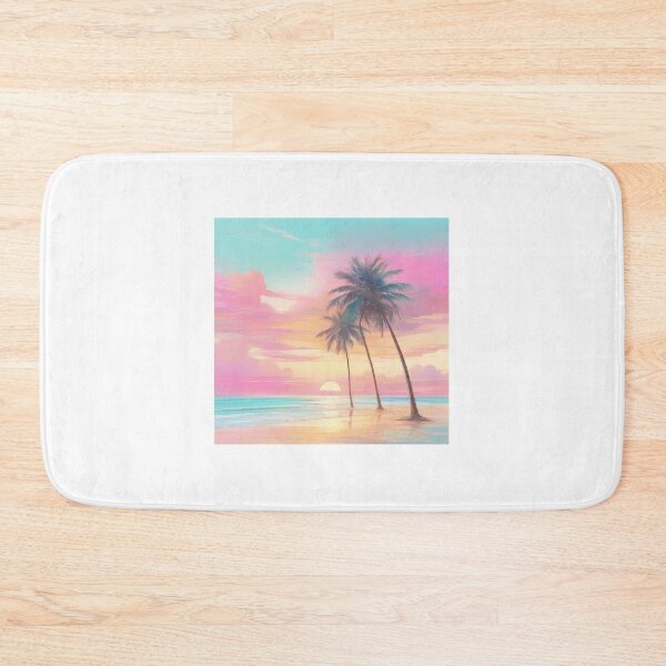 Item preview, Pastel Beach Scene Sticker (1380) designed and sold by WASjourney.