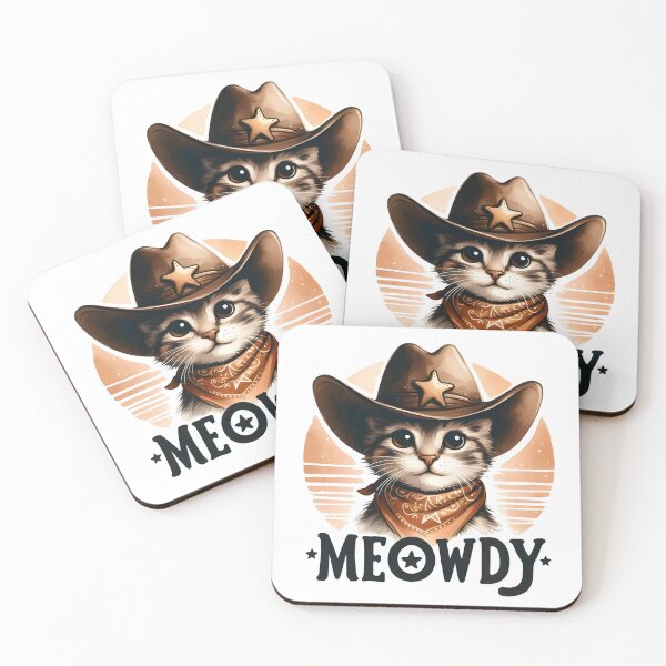 Item preview, Meowdy cowboy cat designed and sold by Batshirt.