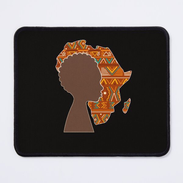 Item preview, Africa Map, Black Woman with African Pattern, Black History designed and sold by Logiamerch.
