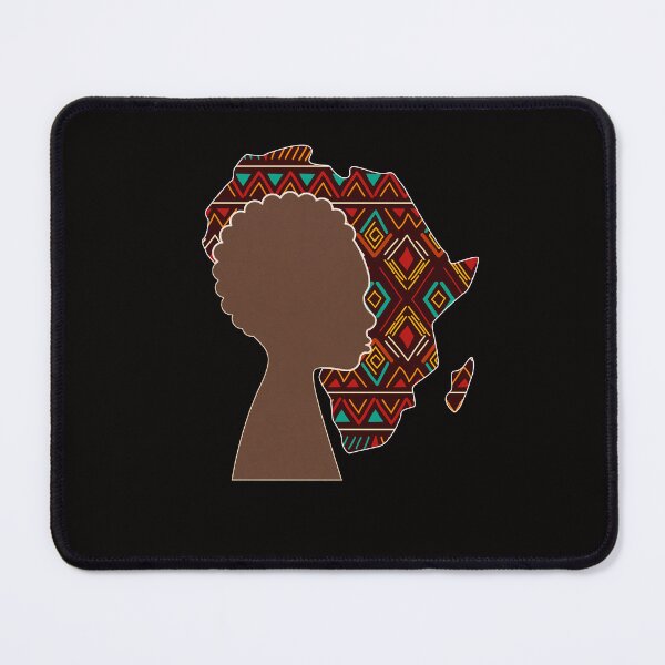 Item preview, Africa Map, Black Woman with African Pattern, Black History designed and sold by Logiamerch.