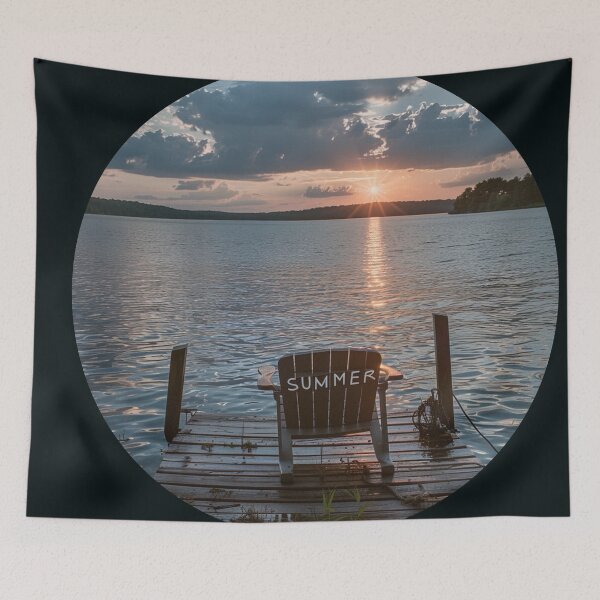 Item preview, Lakeside Serenity: Summer Sunbathing  designed and sold by Ace Apparel  Attire.