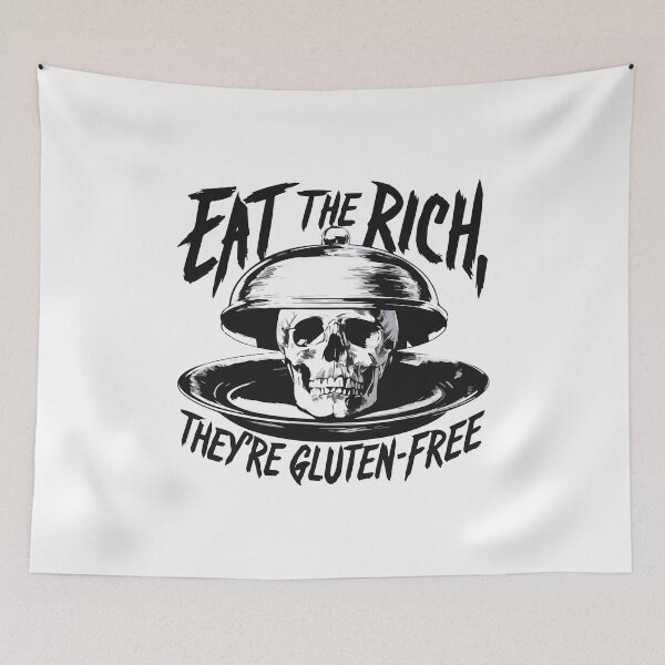 Item preview, Eat the rich, they're gluten free! designed and sold by wickedsticker.