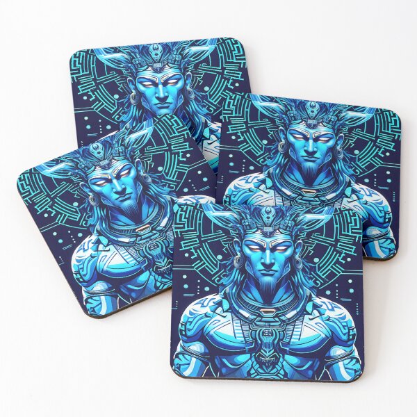 Item preview, Anunnaki: The Enigmatic Blue Entity Unveiled designed and sold by HOMEDESIGNPRINT.