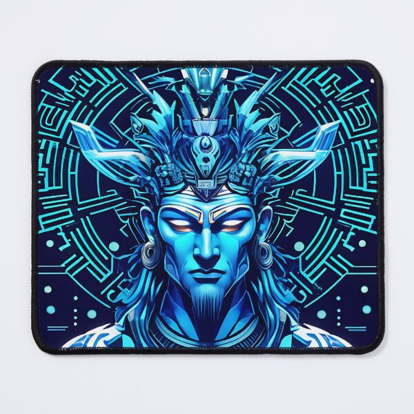 Item preview, Anunnaki: The Enigmatic Blue Entity Unveiled designed and sold by HOMEDESIGNPRINT.