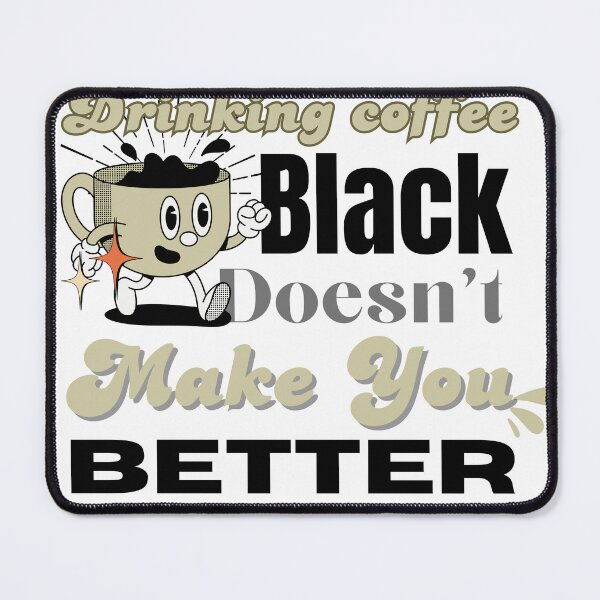 Item preview, Drinking black coffee retro designed and sold by CyberArtistOne.