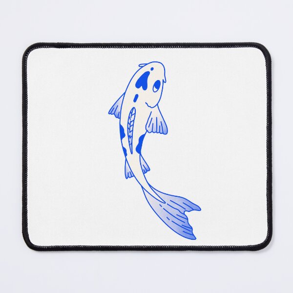 Item preview, Blue koi fish with heart design - fish lover designed and sold by GingerandMilk.