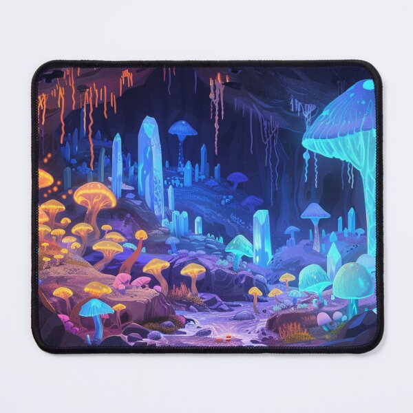 Item preview, Luminescent Underground Cavern - Fantasy Landscape designed and sold by AiHead.