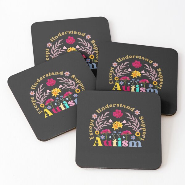 Item preview, Autism - Except Understand Support Retro Floral Design designed and sold by Raise2Shine.