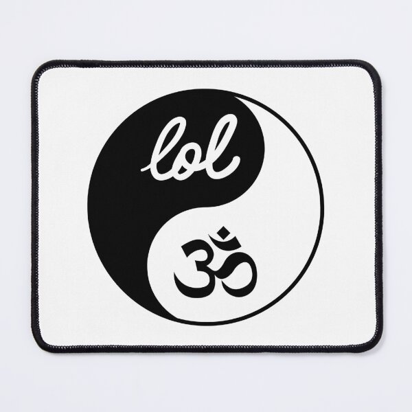 Item preview, Where LOL Meets OM in YinYang Symbol designed and sold by LyricsWear.