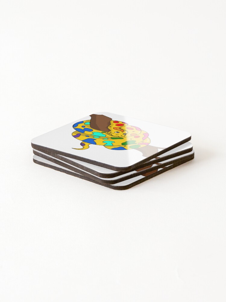 Thumbnail 4 of 5, Coasters (Set of 4), Pride Python designed and sold by NJHredbubble.