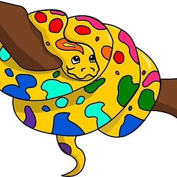 Artwork thumbnail, Pride Python  by HarveyHandcraftsandDesigns