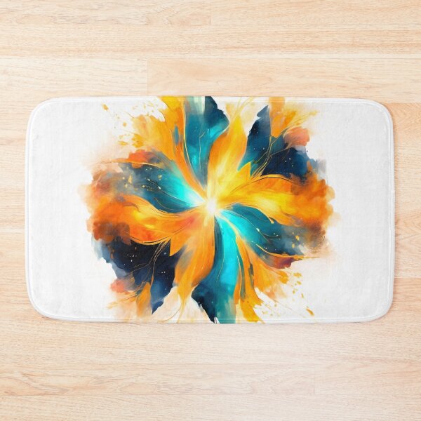 Item preview, abstract painting star vibrant colors designed and sold by janjacbu.