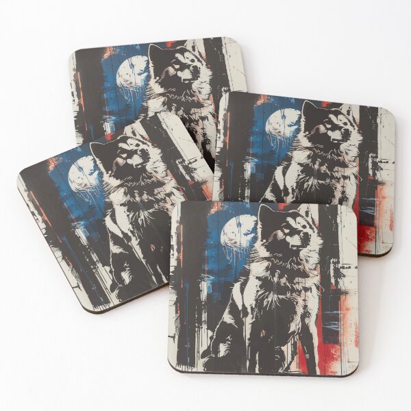 Item preview, Husky dog grunge portrait designed and sold by etherElric.