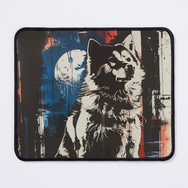 Item preview, Husky dog grunge portrait designed and sold by etherElric.