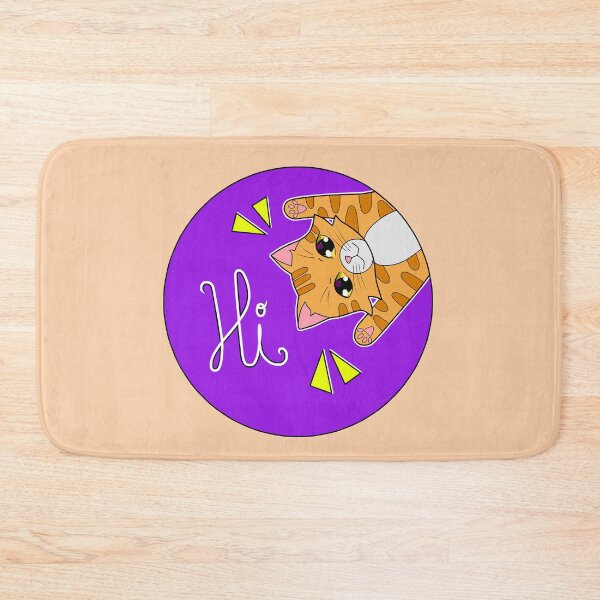 Item preview, orange cat greeting designed and sold by Natsukittyart.