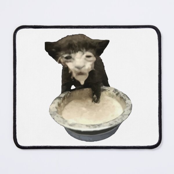 Item preview, Milk Face Cat Meme (Cursed Milk Cat) designed and sold by IcePools.