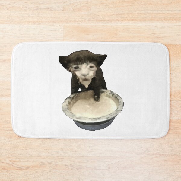 Item preview, Milk Face Cat Meme (Cursed Milk Cat) designed and sold by IcePools.