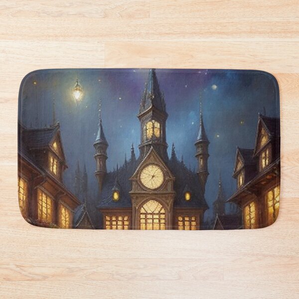 Item preview, Steampunk Garden Village at Night designed and sold by TheDarkWardrobe.