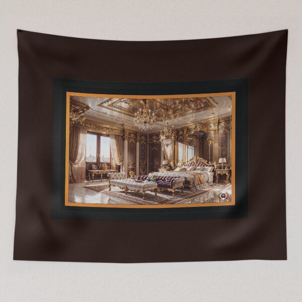 Item preview, A Luxury Suite At The Arzriden Beautiful AI Concept Art by Xzendor7 designed and sold by Xzendor7 Digital Art Creations.