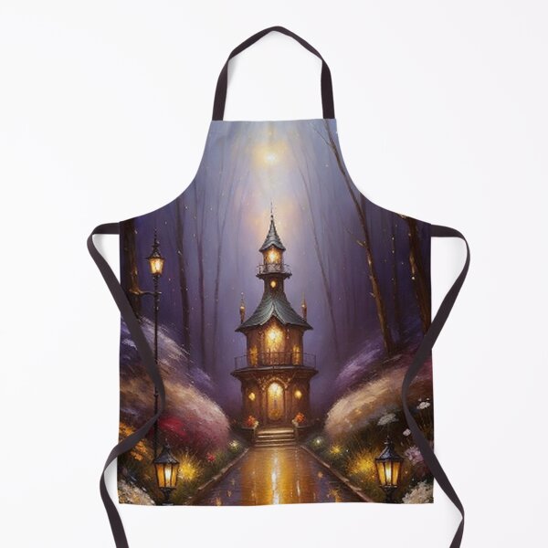 Item preview, Steampunk Garden Village at Night designed and sold by TheDarkWardrobe.