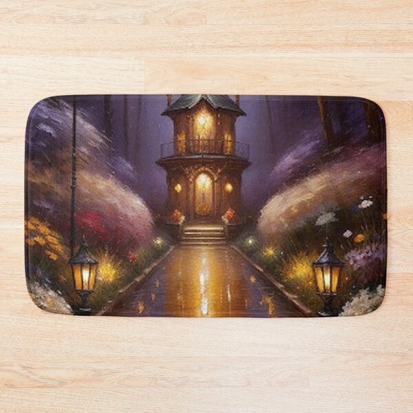 Item preview, Steampunk Garden Village at Night designed and sold by TheDarkWardrobe.