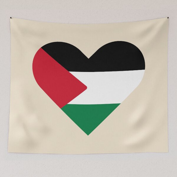 Item preview, Free Palestine - Palestinian Flag Heart (علم فلسطين‎) Sticker designed and sold by NYXFN.