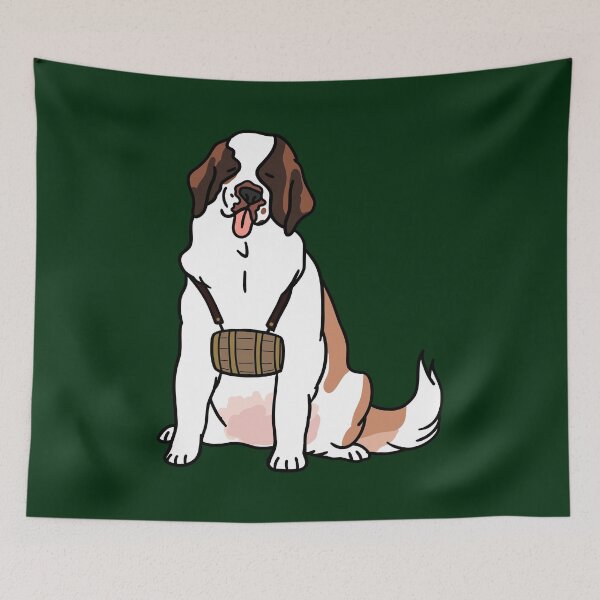 Item preview, Huge And Cute Saint Bernard  designed and sold by Raincow.
