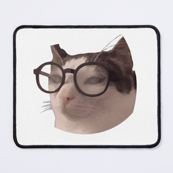 Item preview, Crunchy Cat With Glasses Meme designed and sold by IcePools.