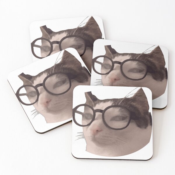 Item preview, Crunchy Cat With Glasses Meme designed and sold by IcePools.