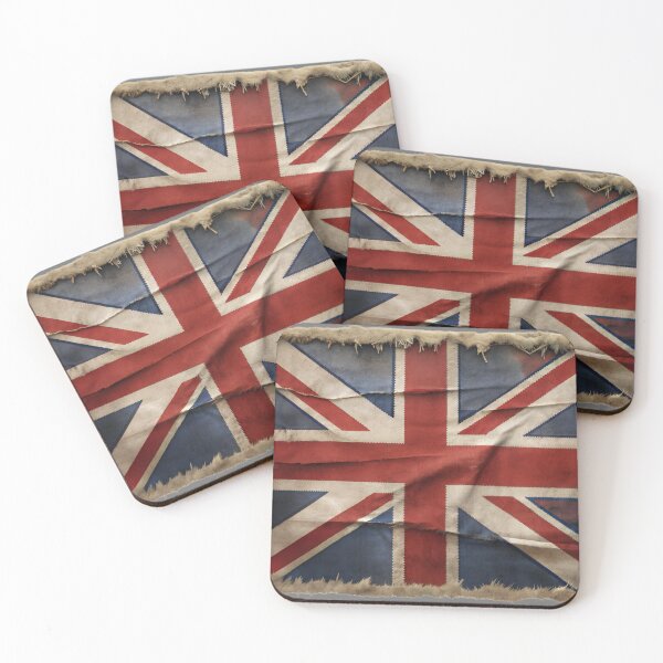 Item preview, Vintage Aged Union Jack Distressed Flag Design designed and sold by JesterKrewArt.