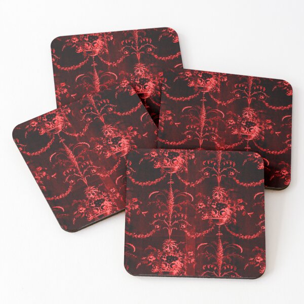 Item preview, Gothic Red and Black Flowers in Vases designed and sold by SpiralBalloon.