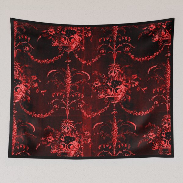 Item preview, Gothic Red and Black Flowers in Vases designed and sold by SpiralBalloon.