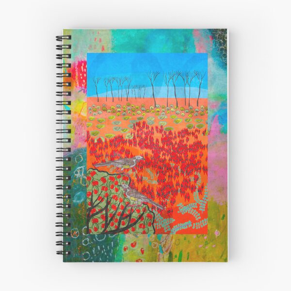 Item preview, Layered Landscape with Sturt Peas designed and sold by Georgie Sharp.