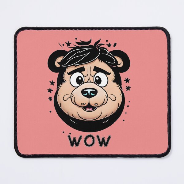 Item preview, WOW FUNNY TEDDY BEAR HEAD CARTOON designed and sold by digitalartlb.