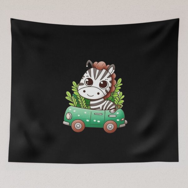 Item preview, Cute zebra in a car designed and sold by Culmika.