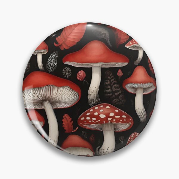 Item preview, Enchanting Red Mushroom Patterns: Nature-Inspired Delights for Your Space designed and sold by AYACHI90.