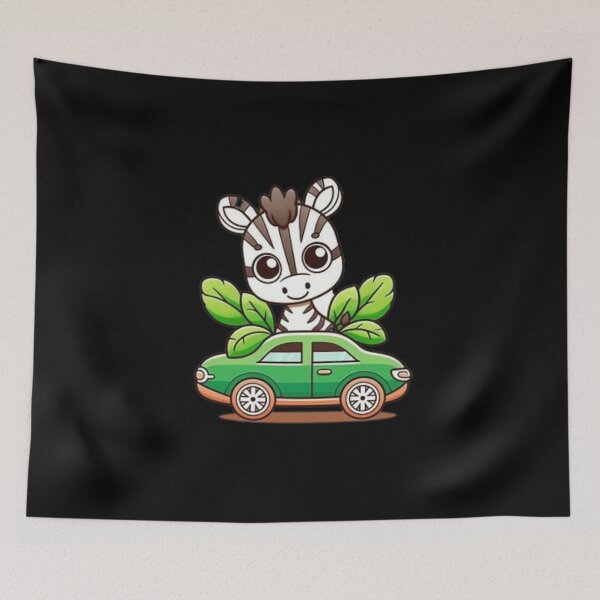 Item preview, Cute zebra in a car designed and sold by Culmika.