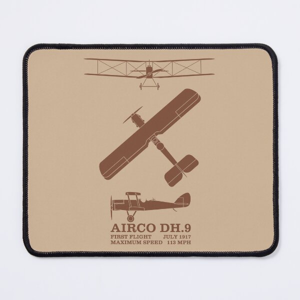 Item preview, Airco DH.9 British WW1 Biplane Bomber Silhouettes Infographic Diagrams designed and sold by MilitaryMart.
