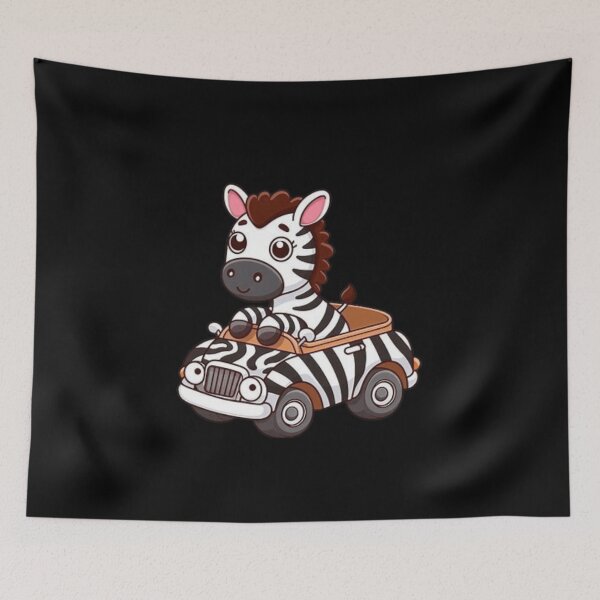 Item preview, Cute zebra in a car designed and sold by Culmika.