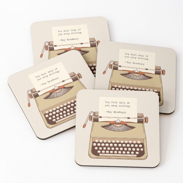 Item preview, You fail only if you stop writing . Antique typewriter designed and sold by wonderxwander.