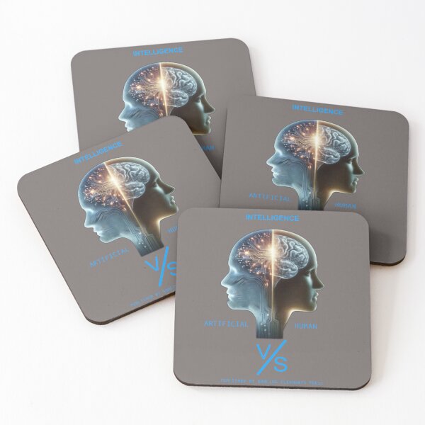 Item preview, AI vs. HI book cover/marketing design Image Large print designed and sold by Dr. Gabriella Korosi.