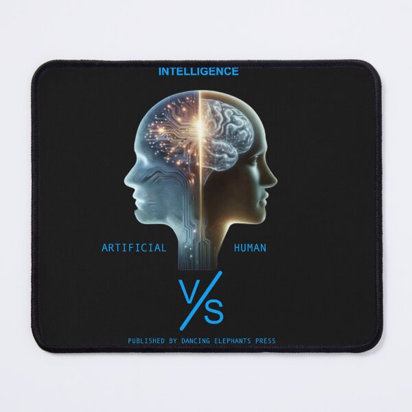 Item preview, AI vs. HI book cover/marketing design Image Large print designed and sold by Dr. Gabriella Korosi.