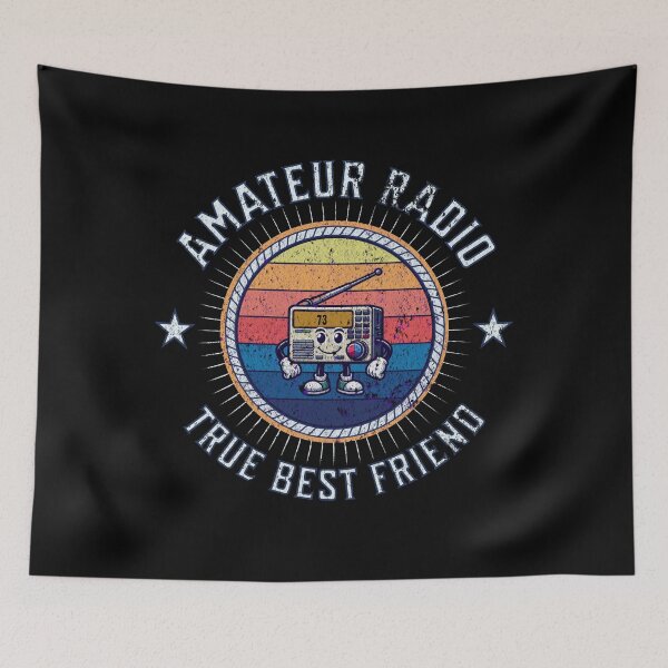 Item preview, Amateur Radio True Best Friend Ham Radio Mascot Cool Gifts For Amateur Radio Lovers Radio Operator Amateur Radio Enthusiast Distressed designed and sold by Waves-of-Art.