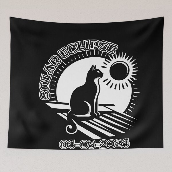 Artikelvorschau, Astronomieliebhaber! Katzenliebhaber Total Solar Eclipse 2024 Totality 04.08.24 T-Shirt entworfen und verkauft von Dazzling15.