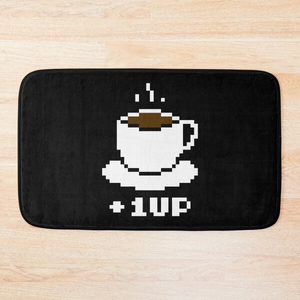 Item preview, +1UP Coffee Pixel Art designed and sold by Quilimo Studio.